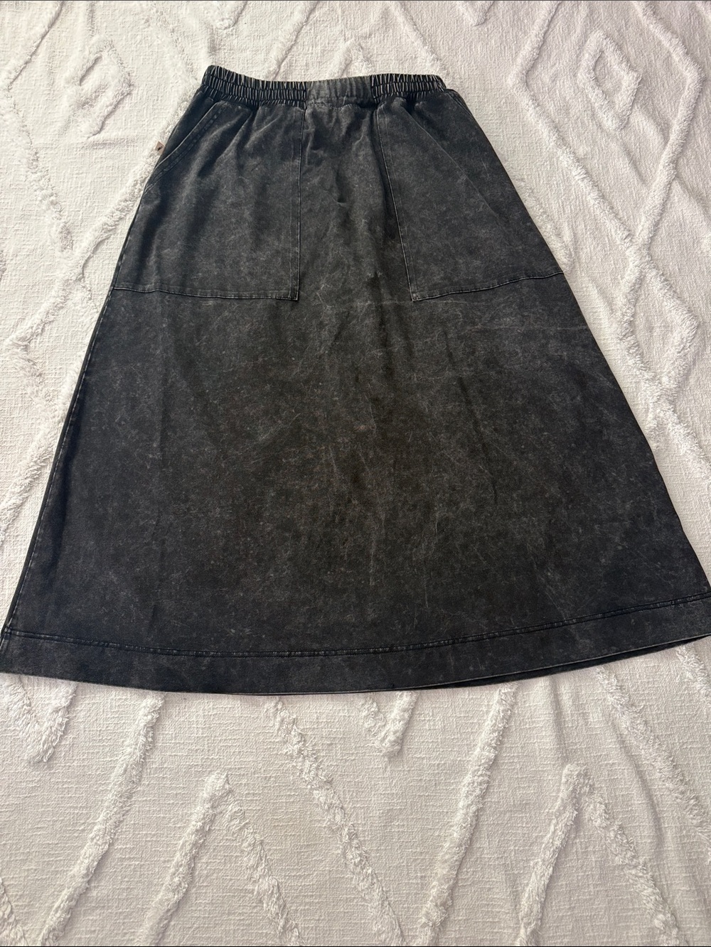Long marble-wash skirt, size L/33